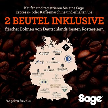 Кавомашина Sage The Barista Express з вбудованим млином та капучинатором – чорний трюфель