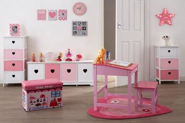 Дитяча коробка-сидіння Premier Housewares у формі кондитерської, МДФ, ПВХ, рожева, 49x31x33 см