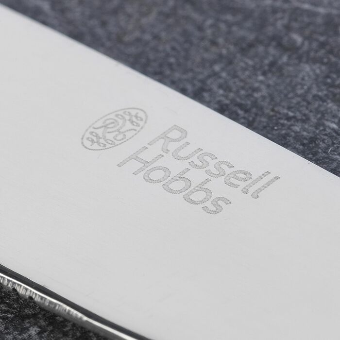 Набір столових приборів Russell Hobbs London 24 предмети, нержавіюча сталь, на 6 осіб, для мийки в посудомийній машині. Гарантія 15 років