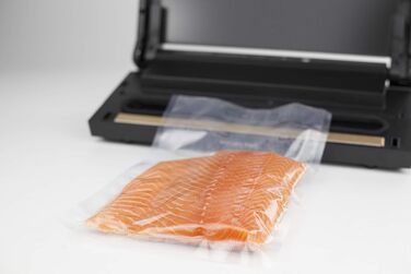 Вакууматор CASO GourmetVac 180 Single з подвійною запайкою та помпою 20л/хв - професійні пакети в комплекті