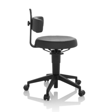 Робочий табурет / балансирне крісло TOP WORK FLEX PU black hjh OFFICE