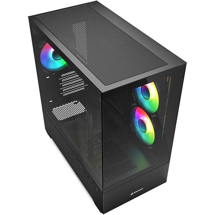 Корпус для ПК Sharkoon MK6 RGB Micro-ATX чорний