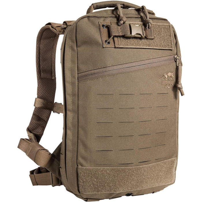 Рюкзак для медицини Tasmanian Tiger TT Medic Assault Pack MK II S, тактичний, порожній, для екстреної допомоги, подорожей, рятувальників, туризму, велоспорту, outdoor, колір койот