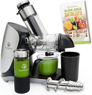 Електрична шнекова соковижималка GREEN-PRESS з нержавіючої сталі 304, BPA-free, для овочів, фруктів і селери, німецький бренд, тест-переможець 2023 року