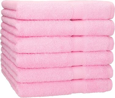Набір рушників Betz Palermo 6 шт 70x140 см 100% бавовна рожеві для душу та ванної