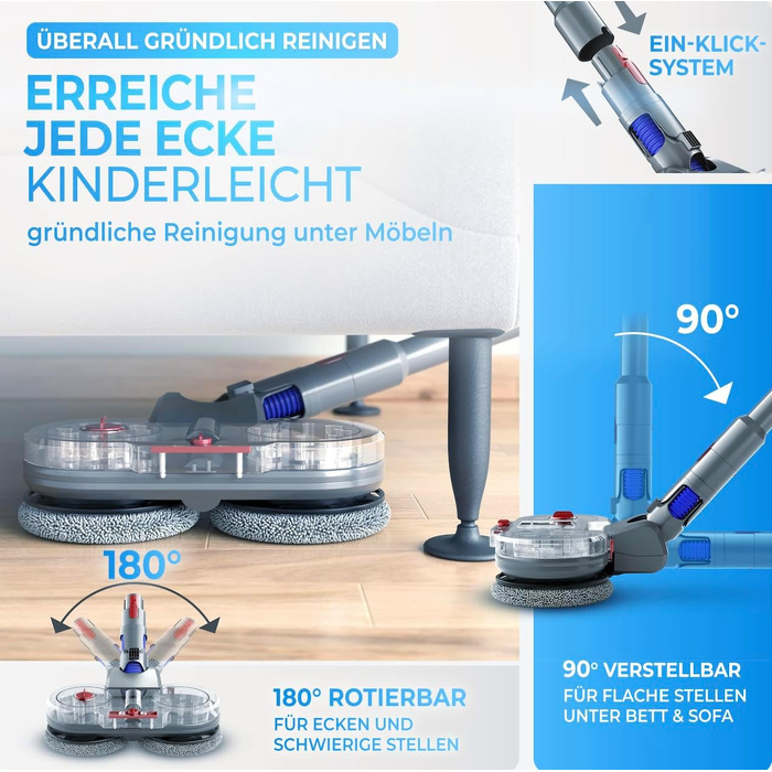 Оригінальний насадка для вологого прибирання Dyson V7/V8/V10/V11/V15/Gen5 - електричний пилосос, моп з резервуаром для води