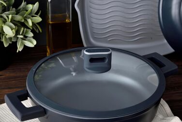 Набір сковорідок MasterPRO INDIGO 20 і 24 см, 2 шт, антипригарне покриття, для індукції