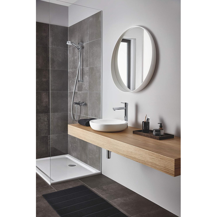 Змішувач для раковини GROHE Concetto одноручний, з QuickFix, хром (23739002) для настановних раковин