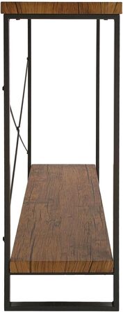 Консольний стіл Versa Taline для передпокою, сучасний, 80x30x100 см, чорний, дерево та метал