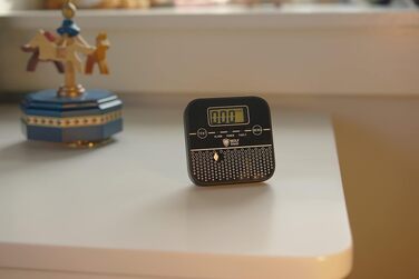 Детектор чадного газу WOLF SHIELD Mini-CO з LCD-дисплеєм та батареєю на 10 років, портативний датчик CO для дому, чорний