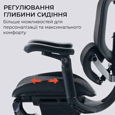 Крісло офісне Sihoo C300 PRO V2 White з підставкою для ніг