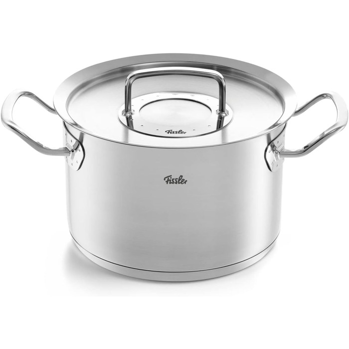 Набір каструль Fissler Original-Profi Collection з нержавіючої сталі, 5 предметів, з металевими кришками, для індукційних плит