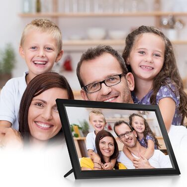 Frameo WiFi Цифровий фоторамка, 32GB, сенсорний екран, Smart Cloud, автоповорот, подарунок (15.6 дюйми)