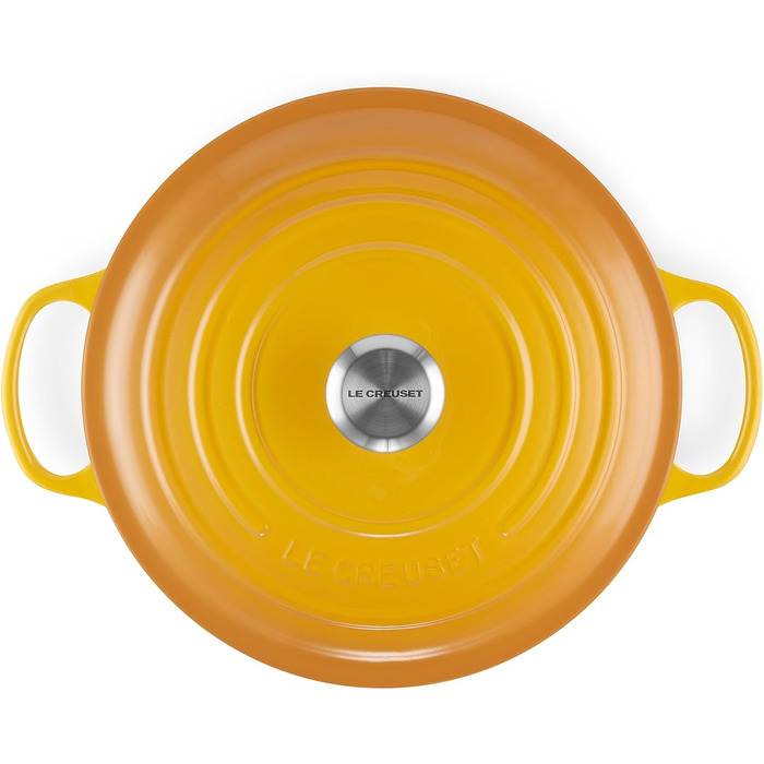 Сковорода Le Creuset Signature з чавуну з кришкою, Ø 28 см, 4.2 л, для всіх типів плит (включно з індукцією), вишнево-червоний колір