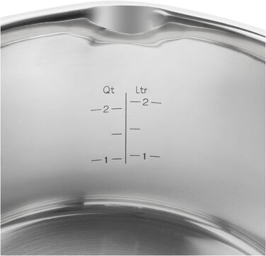 Набір каструль ZWILLING TrueFlow, 5 предметів, з носиком, для індукції, нержавіюча сталь, сріблястий