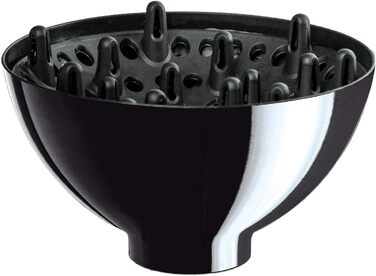 Професійний фен для волосся ID Italian Design, 2200Вт, 3 температури, 2 швидкості, з насадкою для стайлінгу, темно-сірий