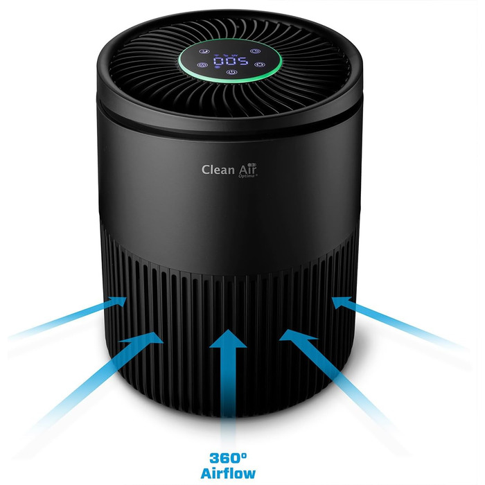 Очистувач повітря Clean Air Optima CA-503 Smart HEPA UV-LED іонізатор, компактний, безшумний вентилятор <10дБ, для кімнат до 30 м², очищення 140 м³/год