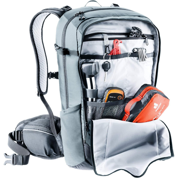 Жіночий велосипедний рюкзак Deuter Flyt 18 SL з протектором, 18 л, графітово-чорний