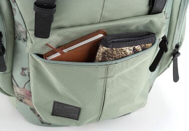 Рюкзак Nitro Daypacker 32 л у ретро стилі з м'яким відділенням для ноутбука, для школи, подорожей або міста, Dead Flower