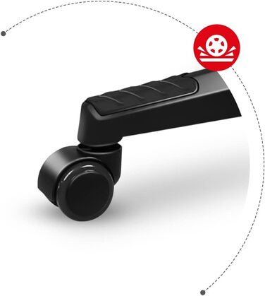 Ігрове крісло Huzaro Force 6.2 Black RGB з LED підсвіткою, еко-шкіра, тканина, карбон, до 130 кг, регульована висота, підголівник, поперекова підтримка, ергономічне, чорне