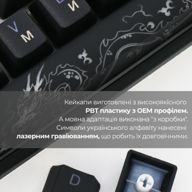 Механічна клавіатура Ducky One 3 SF Cherry MX Red RGB Black UA