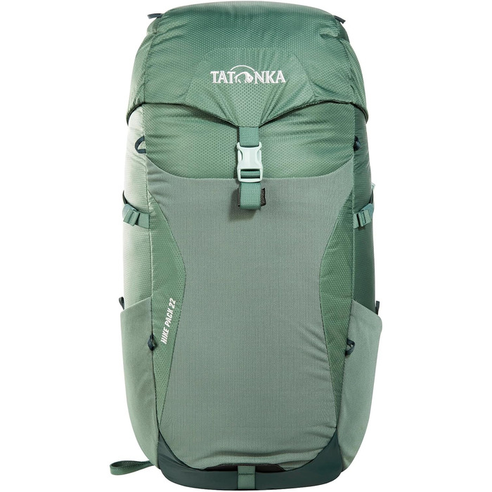 Рюкзак для туризму Tatonka Hike Pack 22, 22 л, з вентиляцією спини та дощовиком, салатовий