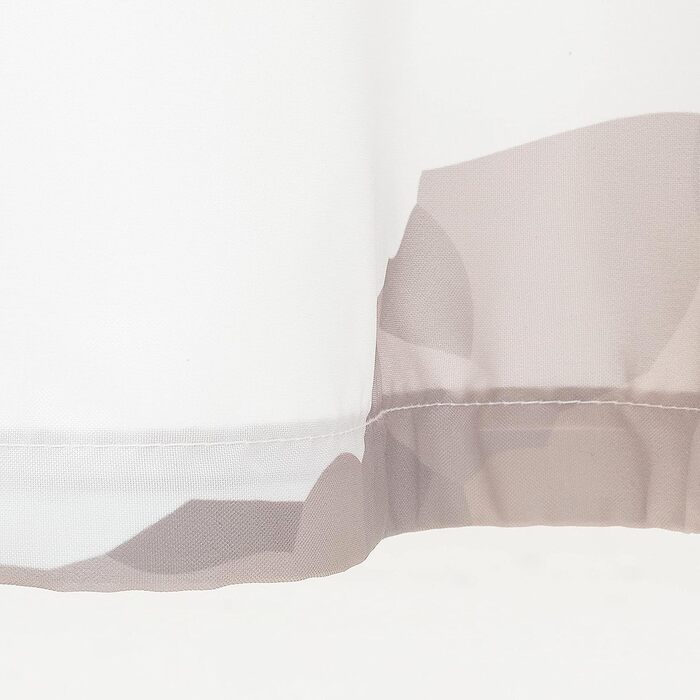 Текстильна шторка для душу Sealskin Earth 180x200 см, 100% поліестер, темно-рожева/біло-кремова