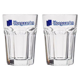 Пивні келихи Hoegaarden 2 шт, 568 мл, скляні келихи для пива Hoegaarden