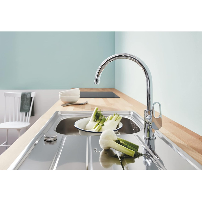 Змішувач для кухні GROHE BauFlow одноручків, DN 15, хромований - 31538001