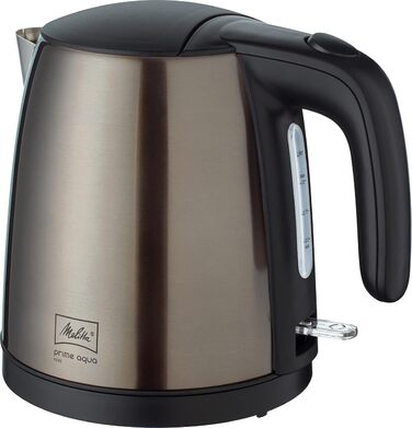 Електрочайник MELITTA Prime Aqua Mini, 1.0 л, 2200 Вт, нержавіюча сталь, металевий сірий
