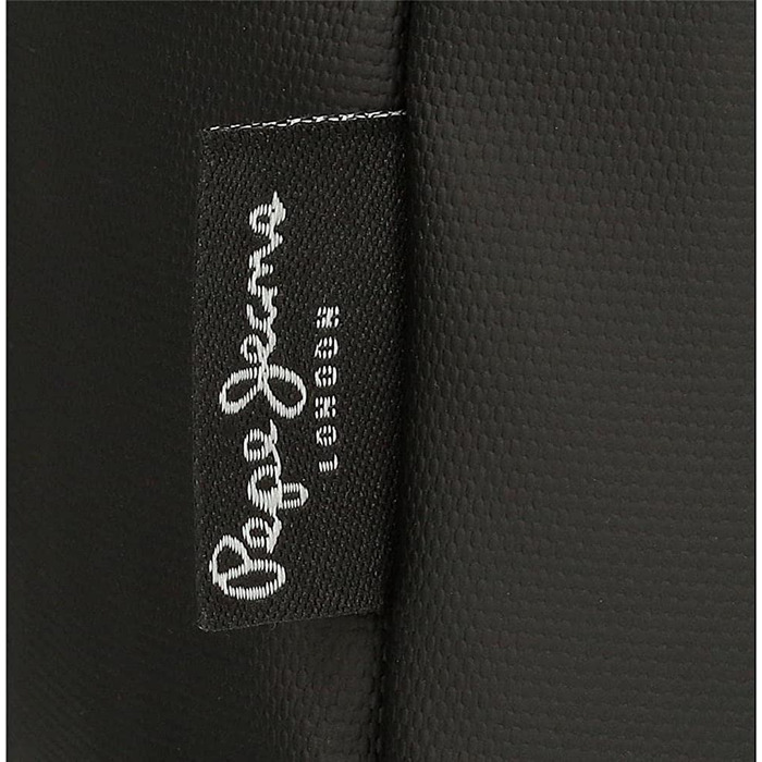 Рюкзак для ноутбука Pepe Jeans Hoxton, поліестер і PU, чорний/синій, різні розміри, дорожній