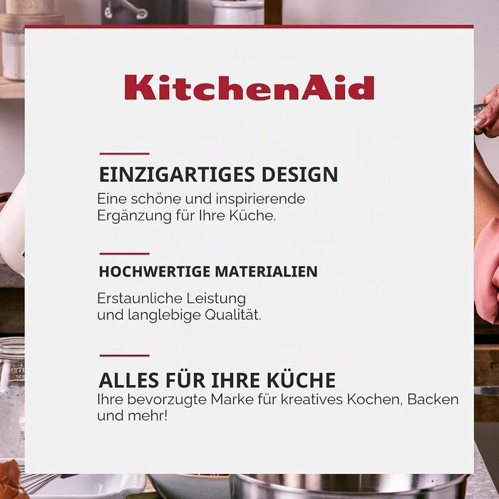 Набір сковорідок KitchenAid Classic для індукційних плит (20, 24, 28 см), твердоанодований алюміній з керамічним антипригарним покриттям без PFAS, чорний