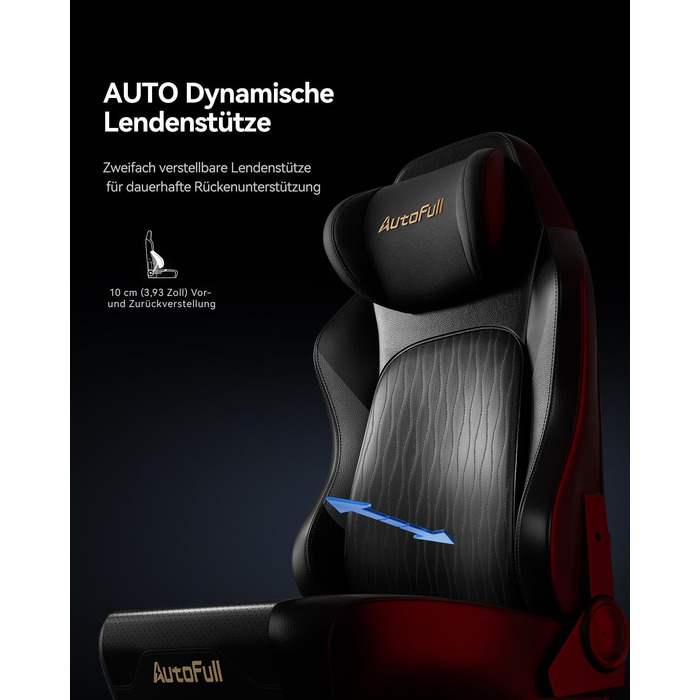 Ігрове крісло AutoFull M6 Pro 2.0 з функцією підігріву та охолодження, чорне