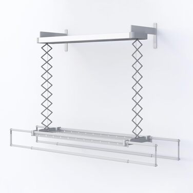 Електричний сушарка для ковдр та білизни Foxydry Pro, 160 см, з гарячим повітрям, дистанційним керуванням та LED-підсвіткою, алюмінієва, сіра