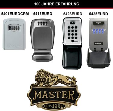 Ключниця Master Lock з кодовим замком для настінного монтажу, середнього розміру, для зовнішнього використання (Cream, Medium)