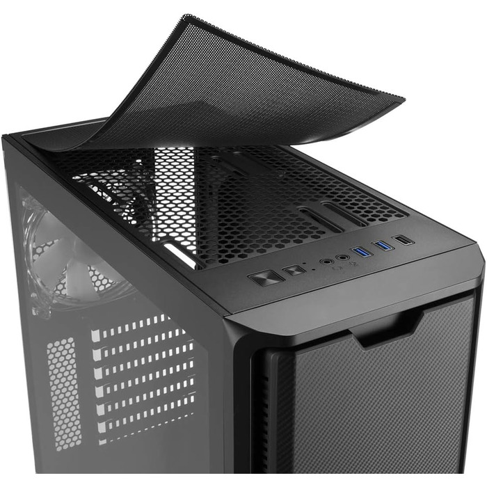 Корпус для ПК Sharkoon SK3 RGB з підсвіткою, ATX, чорний