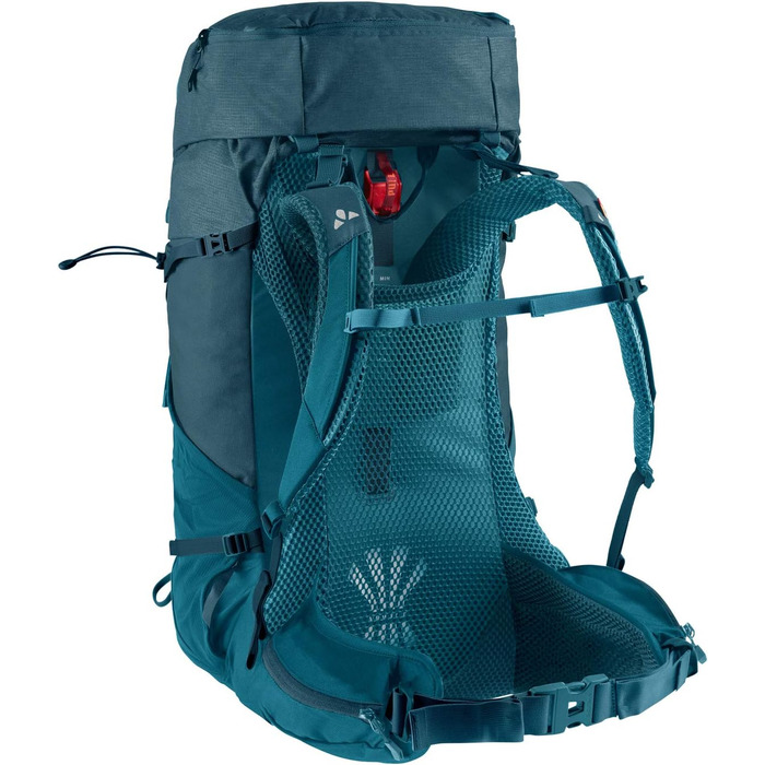 Туристичний рюкзак VAUDE Brenta 44+6 л, водовідштовхувальний, синій, з дощовиком, унісекс, зручна організація відділень