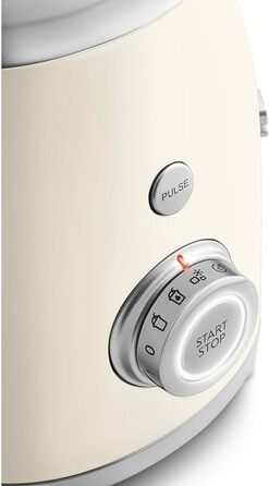 Міксер стаціонарний Smeg BLF03CREU 1.5 л кремового кольору, 800 Вт, 4 швидкості, автоматичні програми