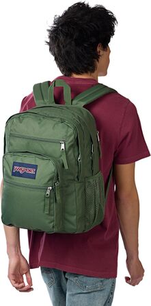 Рюкзак JanSport Big Student Cargo Green, великий шкільний рюкзак, місткий, зелений колір