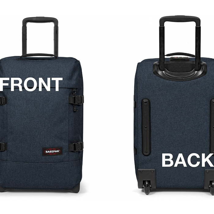 Валіза Eastpak TRANVERZ S 42 л, 51×32,5×23 см, синя джинсова