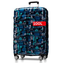 Валіза NOWI XL на колесах, жорсткий корпус, 100л, з кодовим замком та телескопічною ручкою, великий дорожній тролі