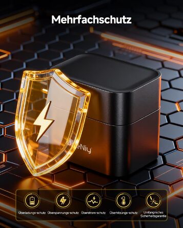Набір акумуляторів UseNiy AA 1.5V Lithium (16 шт.) з зарядним пристроєм на 8 слотів, чорний
