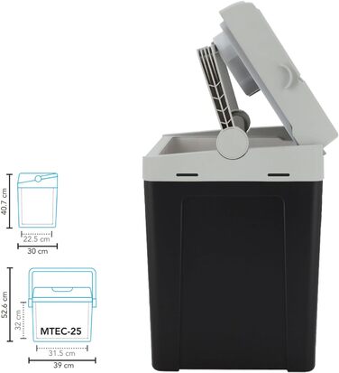 Термобокс Mestic MTEC-25 термоелектричний переносний AC/DC 25л
