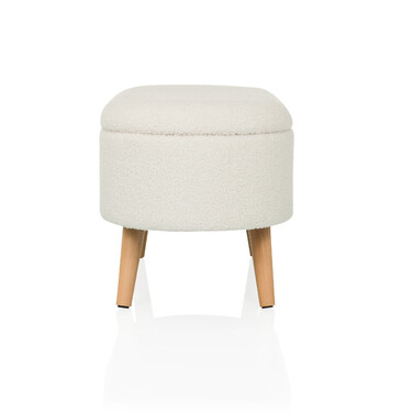 Пуф STORIANO 82x41x44 см, 1 відділення, білий, hjh LIVING
