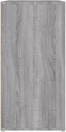 vidaXL шафа для взуття, взуттєва полиця, органайзер, сіра Sonoma, 60x35x70 см, ДСП