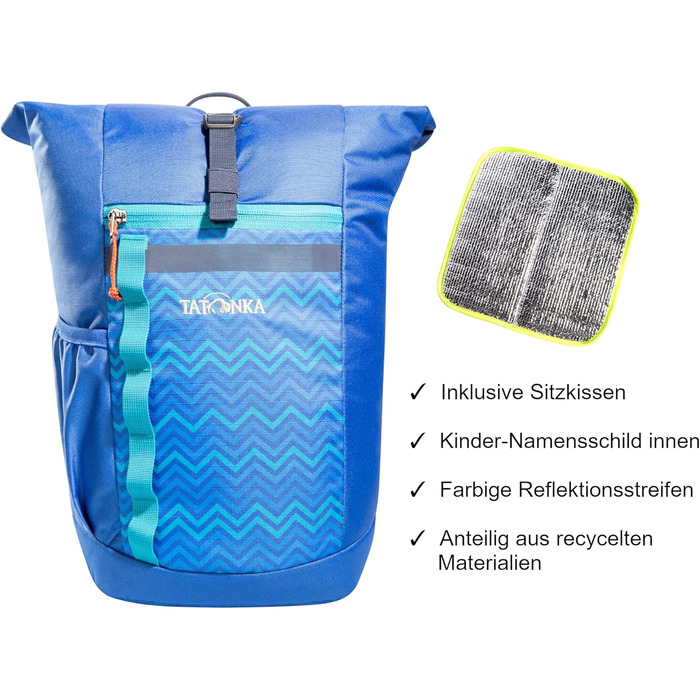 Дитячий рюкзак Tatonka Rolltop Pack Jr 14 л, синій, унісекс