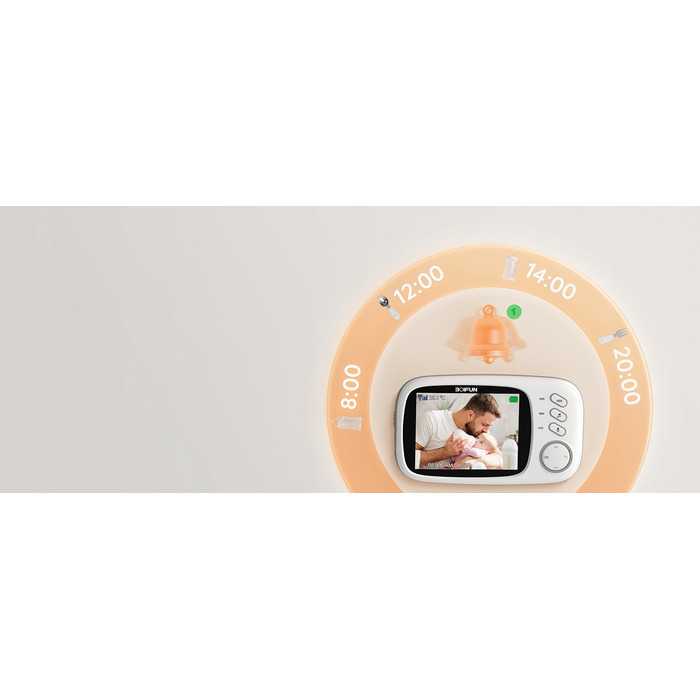 Електронна відеоняня Boifun VB603, біла