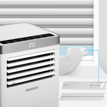 Мобільний кондиціонер MONZANA 4-в-1 7000 BTU з пультом, осушувачем, таймером, 2100 Вт
