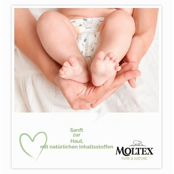 Екологічні підгузки Moltex Pure & Nature, розмір 1 (2-5 кг), 88 шт