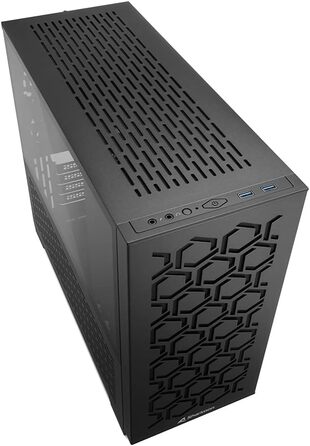 Корпус для ПК Sharkoon MS-Y1000 Black Micro-ATX, чорний, для ігрових та офісних комп'ютерів